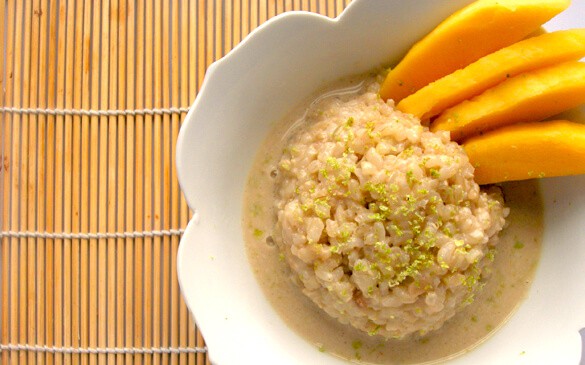 healthy dessert recipes - mango rice