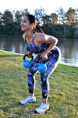 kettlebell workout routine bent over row
